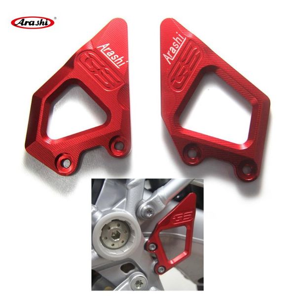 

arashi r1200gs 2013-2020 cnc-machined foot peg rest protector heel guard plate for r1200 gs adventure abs 13 14 15 15 16 17