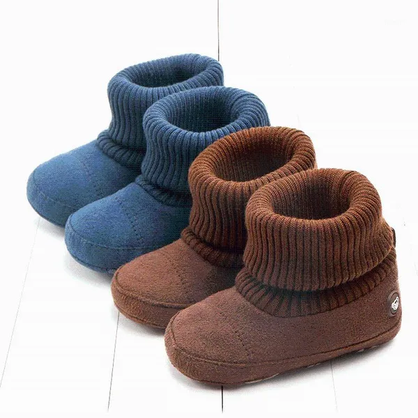 First Walkers Baby Boots For Born Keep Warm Winter Snow Knitted Boys Girls Infant Toddler Shoes Walker antiscivolo