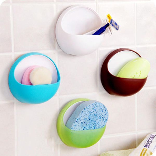 

bathroom plastic suction cup rack soap toothbrush box dish holder shower accessory storage box kitchen storage shelves 15 bbygsr lipper