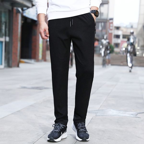 

2020 new spring and autumn fashion sports mouth leggings loose men's casual pants, Black
