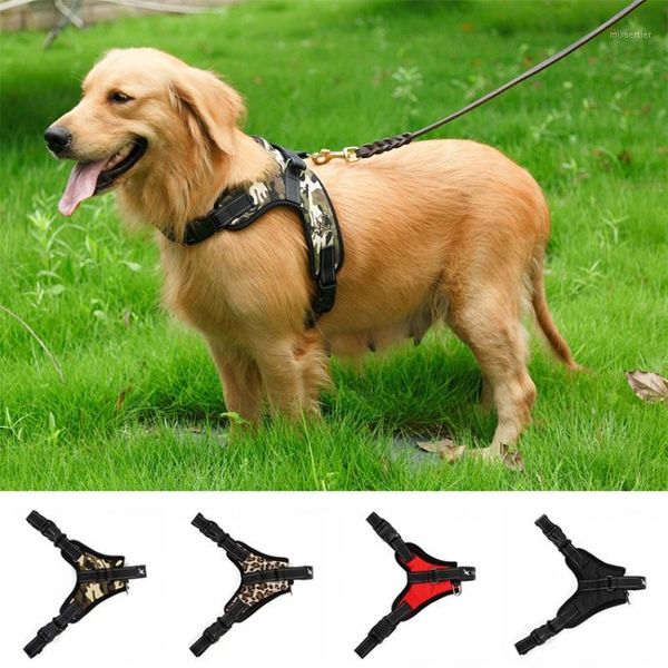 

dog collars & leashes soft adjustable harness pet large walk out vest collar hand strap for small medium dogs1