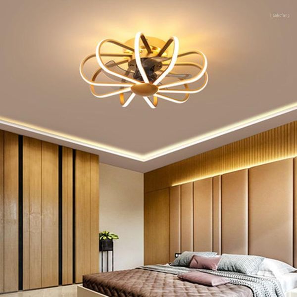 

ceiling fan lamp nordic minimalist ultra-thin ceiling fan lamp living room dining room bedroom balcony with chandelier1