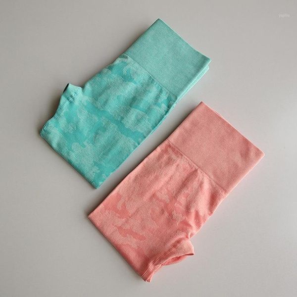 

yoga outfits color camo pants women high waisted sports leggings outdoor running tummy control camouflage pants1, White;red