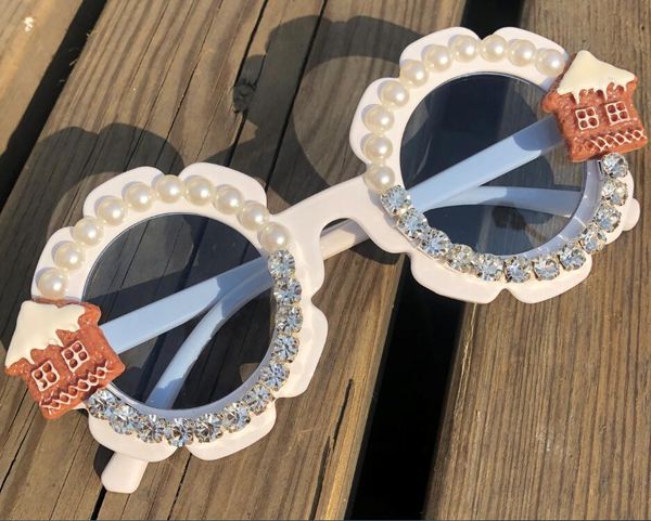 

2020 рождество детские солнцезащитные очки маленький круглый оттенки gorgeous младенца партии очки uv400 лета детей очки солнцезащитные очки, Blue