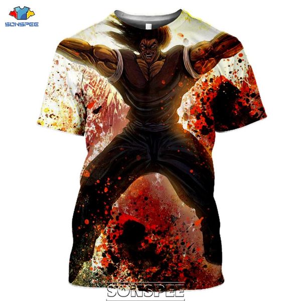 

box anime baki the grappler 3d print shirts hentai aesthetic comics men clothing