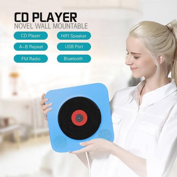 

beesclover hifi speakers mp3 wall mountable cd player portable bluetooth music player with remote control fm radio r571