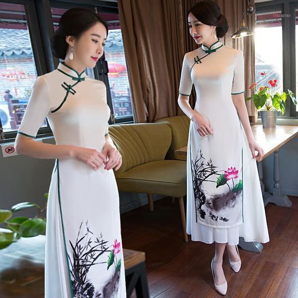 

ethnic clothing chinese style long women cheongsam elegance female traditional dress ancient vintage qipao wedding 891, Red