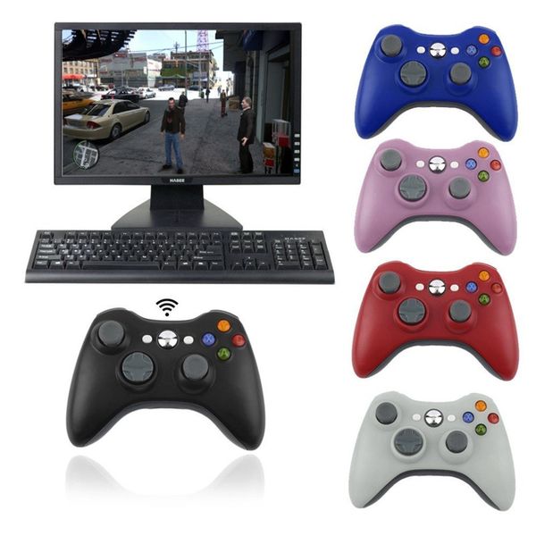 Controller wireless joystick gamepad 2.4G per Xbox 360 per controller di gioco per PC PS3 Gamepad Joypad con scatola al dettaglio