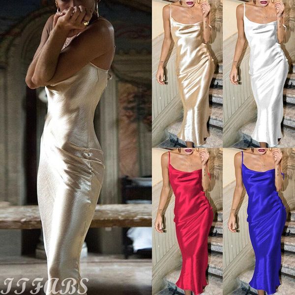 

women summer formal sleeveless evening party long dresses ladies spaghetti strap backless solid bodycon dress1, Black;gray