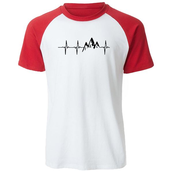 

mountain ecg men's tshirt funny hip hop tees harajuku streetwear summer short sleeve male raglan hooded sweatshirt hoodie men t shirt