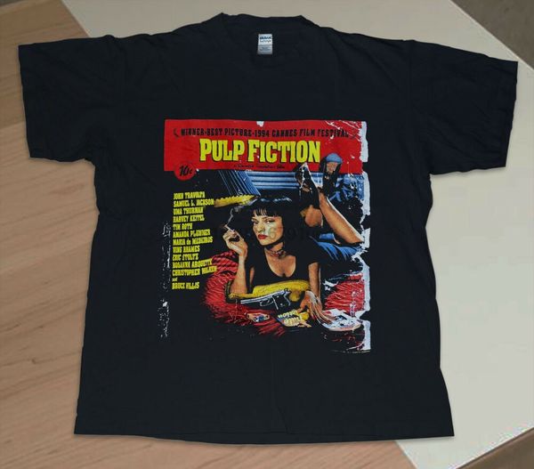 

vintage 90s pulp fiction 1994 american black comedy crime t-shirt sport hooded sweatshirt hoodie