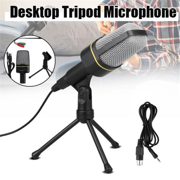 

microphones desktripod condenser microphone home stereo handheld for pc video chatting gaming podcast recording 3.5mm jack1