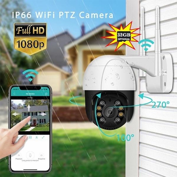 

cameras 1080p ptz wifi ip camera outdoor motion detection wireless dome h.265 p2p surveillance home security cctv