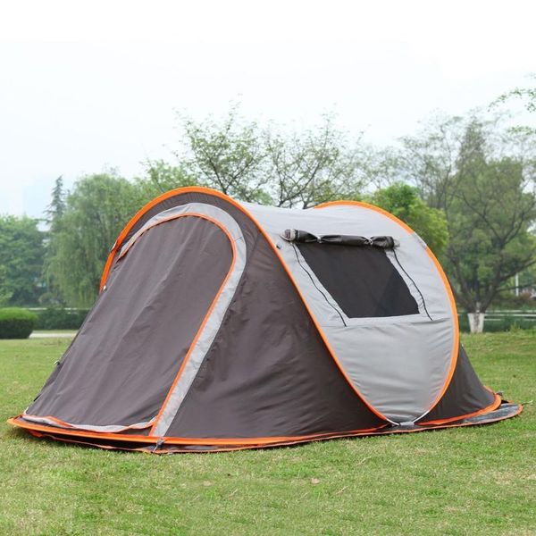 

2021 new outdoor portable beach tent camping hiking tent waterproof thickened silver plating oxford cloth for 3-4 persons