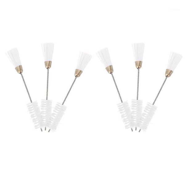 

6pcs slots cleaning brushes nylon tube brush cleaner for narrow neck bottles1, Black