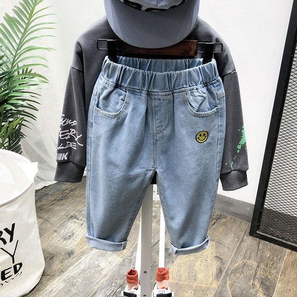 

jeans for boy kids cartoon spring autumn children pants boys 2-6year, Blue
