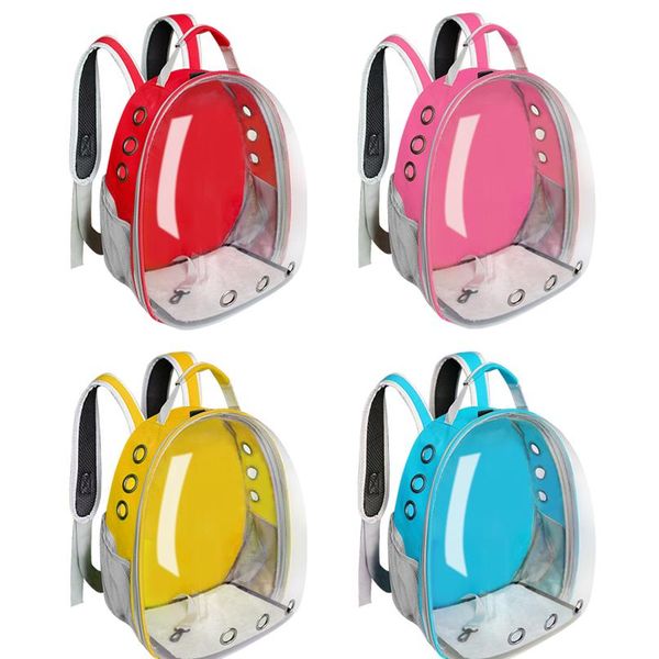 

breathable pet cat carrier bag transparent space pets backpack capsule bag for cats puppy astronaut travel carry handbag wmtnaa