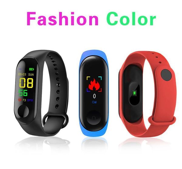 

new wristband sport band blood pressure ips screen oxygen heart rate smartwatch bracelet m3 smart watch