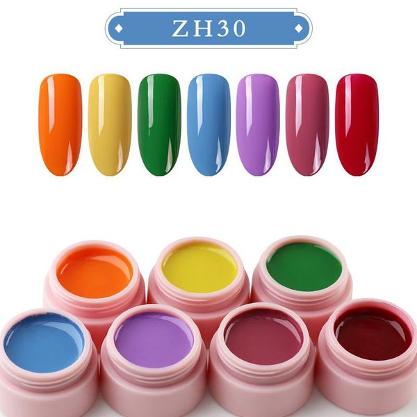 

nail gel arte clavo arrival 3d painting polish set varnish for manicure 5ml hybird design of art glitter, Red;pink