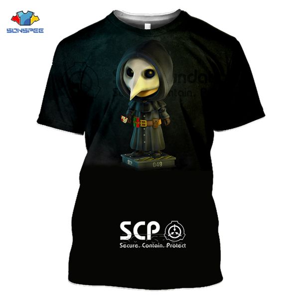 

scp foundation summer men special logo 3d print shirts oversized oversized oversized men clothing