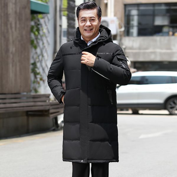 

2020 new full network outdoor leisure middle-aged and elderly men's down jacket 866, Black;brown