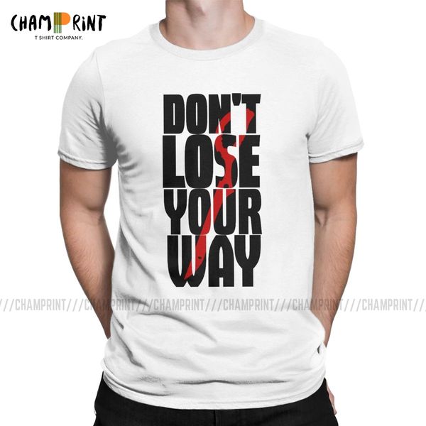 

sport men don't lose your way t shirts kill la kill japanese anime 100% cotton clothes novelty short sleeve tees gift idea t-shirt