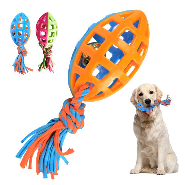 Giocattoli per cani Giocattolo interattivo per animali domestici Squeak Ball Suono Denti in gomma Addestramento pulito per prodotti di piccole e medie dimensioni