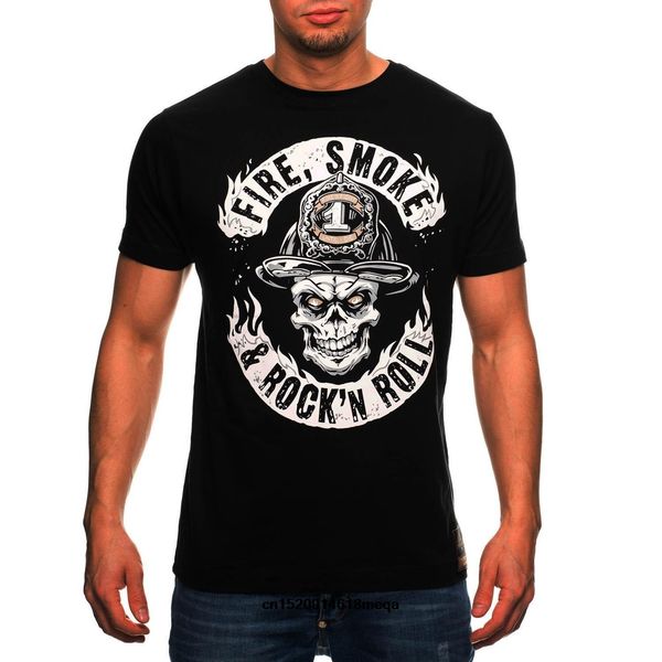 

тенниска пожарный пожарные пожар smoke rock «n» roll мужская хлопковая футболка спортивная с капюшоном толстовка толстовка