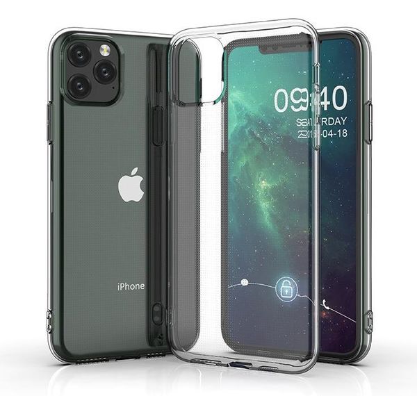 

2.0mm clear tpu phone case for iphone 12 mini pro max xs xr 8 7 6s plus transparent shockproof heave duty rubber silicone cover