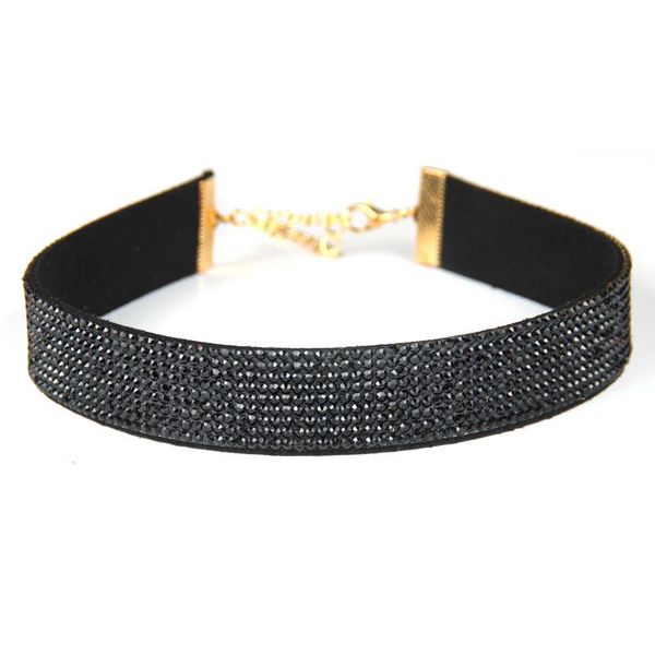 

luokey leather choker necklace for women nightclub party suede chockers collar punk statement charm jewelry wholesale price, Golden;silver