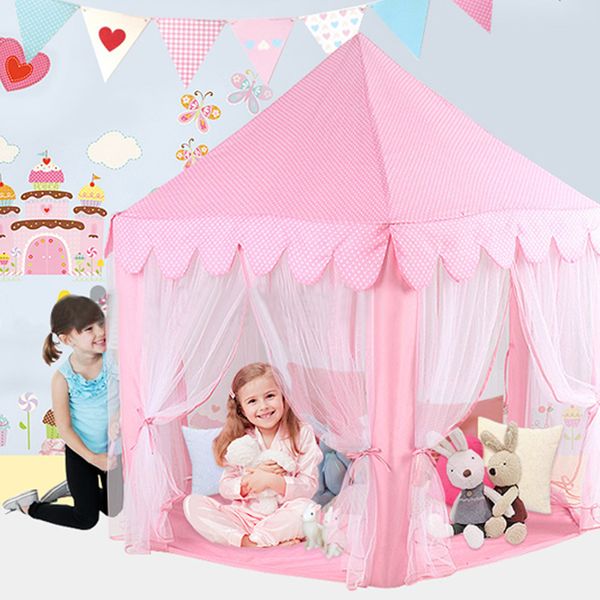 Kinder Zelt Spielzeug Tragbare Falten Prinz Prinzessin Zelt Schloss Ball Pit Pool Spielhaus Kind Geschenk Outdoor Spielen Zelt Ball pool LJ200923