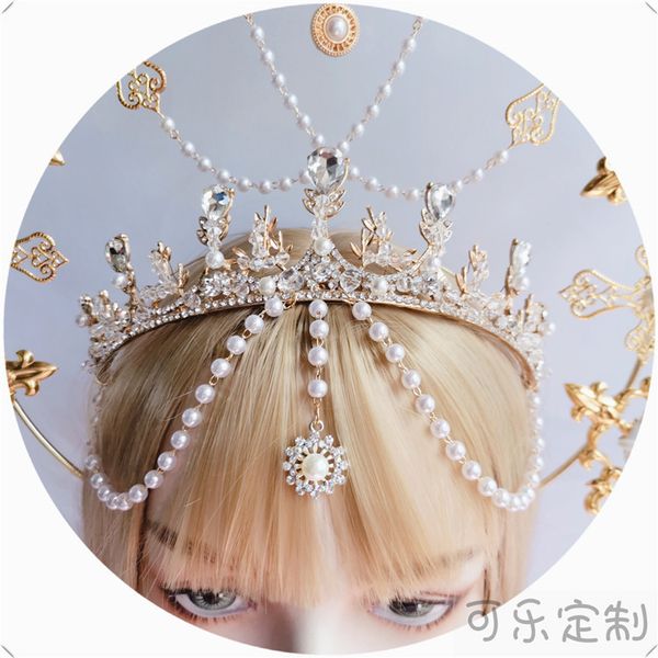 

crystal love everyday crown lolita bridal diamond headdress headband, Silver