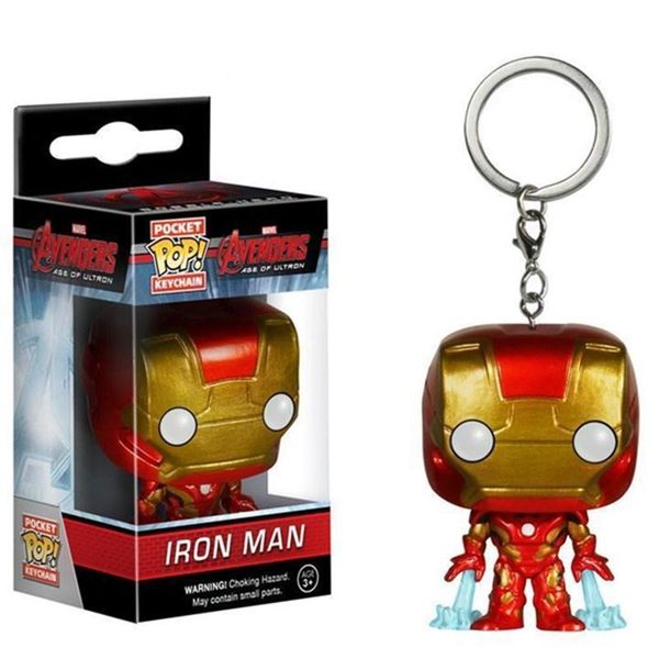 

32 style funko pop superhero tree man raccoon beauty team spider doctor iron man venom keychain figure 001