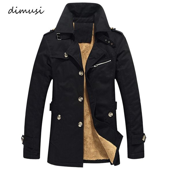 

men's winter jacket fashion windbreaker military army waterproof men long thick fleece warm trench jacket coats ,ta125, Black;brown