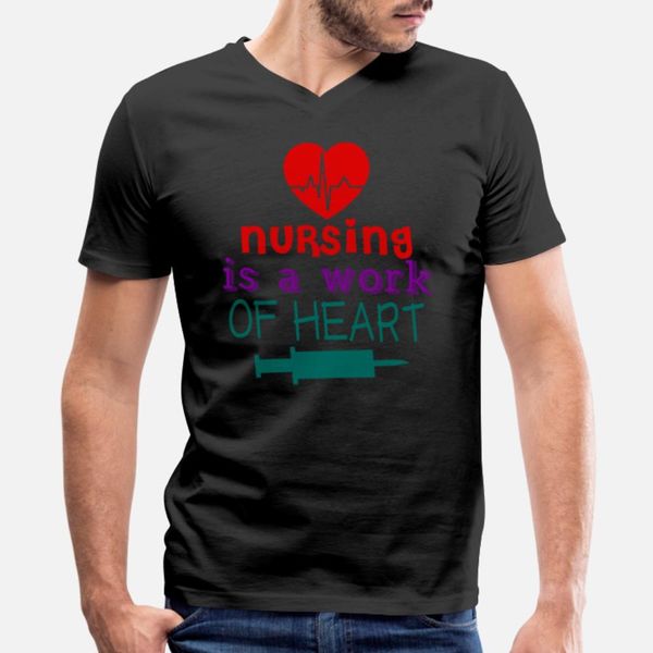 

nursing is a work of heart designers graphic t shirt fun vintage trendy tracksuit hoodie sweatshirt