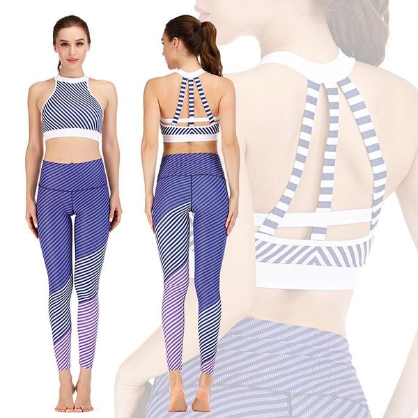 

women's fitness yoga suit sportswear for women trainning set 2 piece gym clothings elastic yoga sports tankini+leggings set, White;red