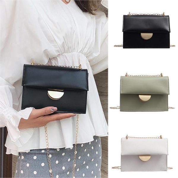 

joker messenger bag fashion lady bag solid color shoulder cover small square dropship y614