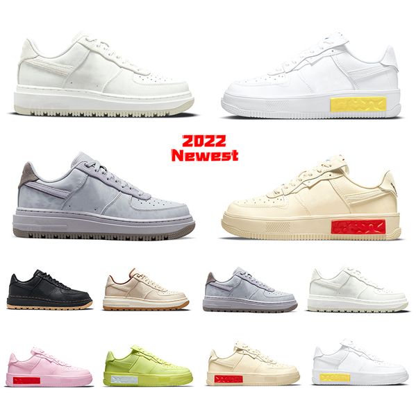 

2022 fontanka 1 luxe react low mens running shoes 1s fontanka pink yellow strike black gum purple dye summit white have a good game men wome