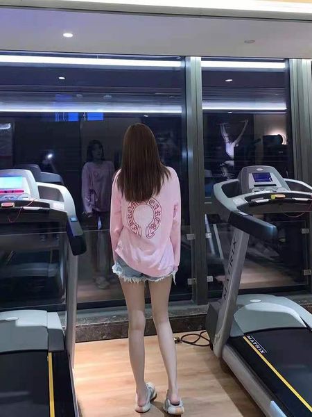 

outlet chao brand crosin sanskrit printed cross cherry pink long sleeve exclusive t-shirt, Black