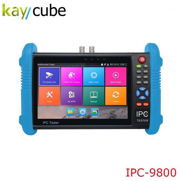 

box cameras 7 inch handheld ipc ahd tvi cvi cctv tester ipc9800 plus with h.265/h.264, 4k video display multi functional onvif express ship1