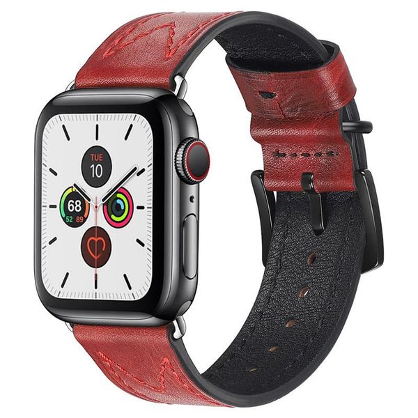 

a26 apple watch классический кожаный ремешок для apple watch band 38 мм 42 мм 40 мм 44 мм смотреть аксессуары для часов для iwatch 1/2/3/4/5, Black;brown