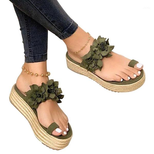 

women sandals breathable casual flip flops wear resistant home summer beach flower slippers slip on orthopedic bunion corrector1, Black