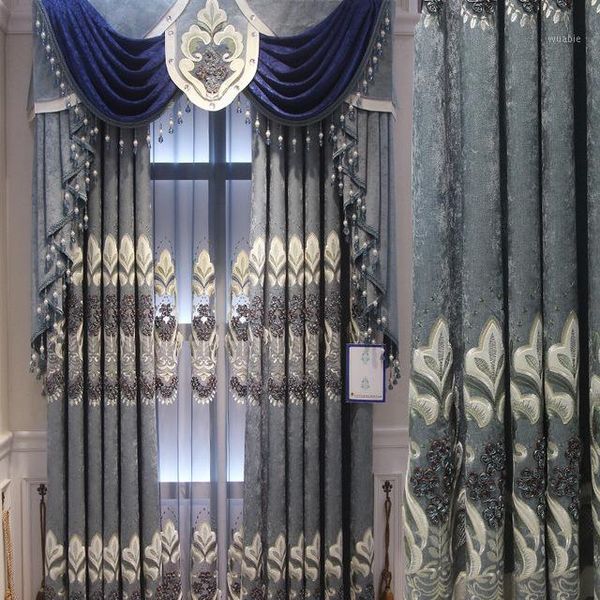 

luxury modern hollow out embroidery curtain tulle window sheer curtain for living room bedroom kitchen window screening panel1