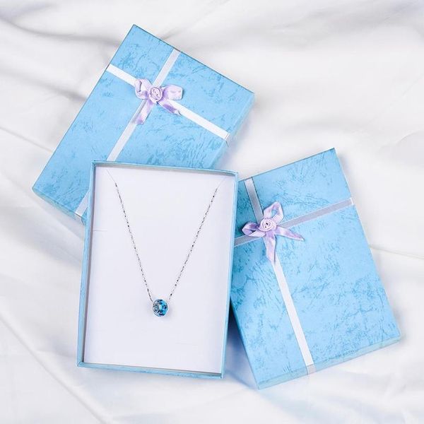 

jewelry set boxes 16x12x3cm for necklace ring earring rectangle with flower and sponge inside inner size: 155x115mm pin qylmgy, Black;white