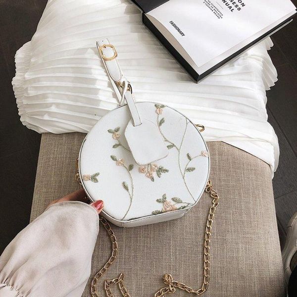 

one-shoulder weave wool knitting flowers and plants female fashion solid casual occasion versatile chain handbags and totes