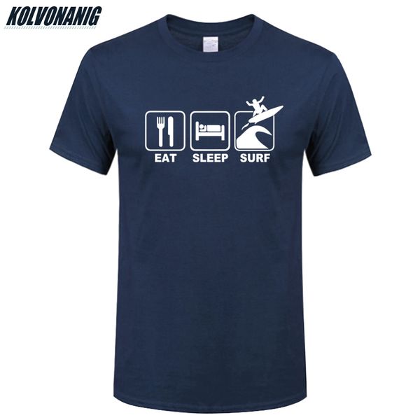

kolvonanig summer eat sleep surf printed men's sportswear fitness tees short sleeve oversized sport hooded sweatshirt hoodie men t shir