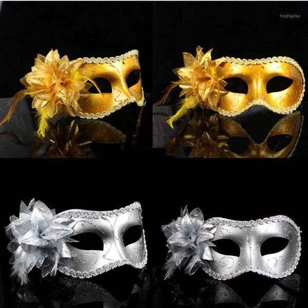 

party masks festival half face venetian masquerade mask wedding princess charm1