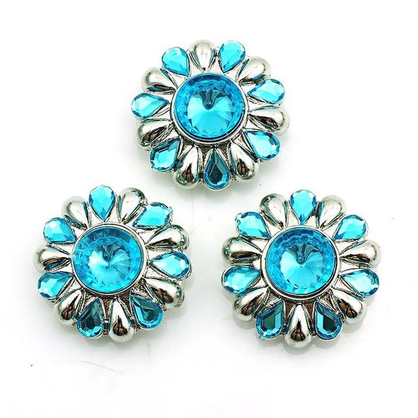 

new fashion noosa 18mm snap buttons charms blue plastics crystal ginger clasps interchangeable diy jewelry accessories nkc0052 tmhym