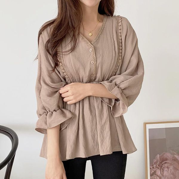 

long sleeve blouse women 2021 camisas de mujer blusas chemisier femme ladies womens shirts blouses plus size women clothing, White