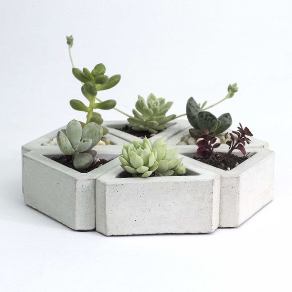 

silicone concrete mold handmade cement succulent flower pot mould handmade home decorative tool c0125